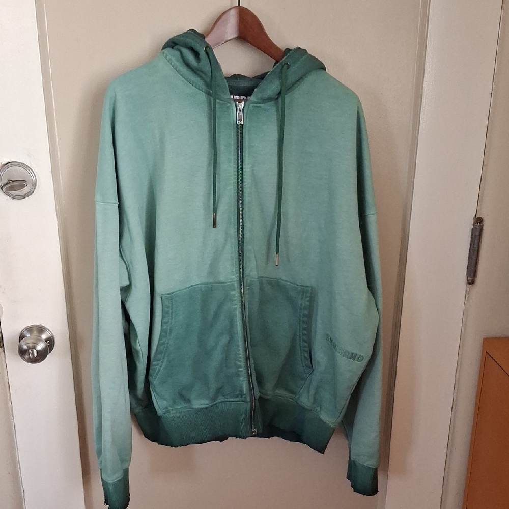 6th NBRHD Green Zip-Up Hoodie_1